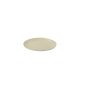 EMMELINE oval metal candle holder, ivory, 12 x 9 cm