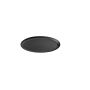 EMMELINE oval metal candle holder, black, 12x9cm