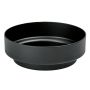 Pillar candle holder FLORIDUS of metal, for candles up to Ø2.8"/7cm, black, 1.4"/3.5cm, Ø3.5"/8.8cm