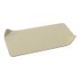 EMMELINE rectangular metal candle holder, ivory, 18 x 10 cm