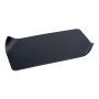 EMMELINE rectangular metal candle coaster, black, 18 x 10 cm