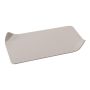 EMMELINE rectangular metal candle holder, mud, 18 x 10 cm