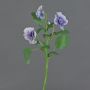 Artificial branch Pansy SIANIE, purple-blue-white, 14"/35cm, Ø1.6"-2.4"/4-6cm