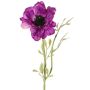 False anemone OKAPI, violet, 22"/55cm, Ø4"/10cm
