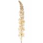 Velvety steppe candle UCHANA, cream-gold, 110cm, Ø7cm