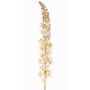 Velvety steppe candle UCHANA, cream-gold, 4ft/110cm, Ø2.8"/7cm