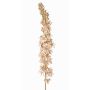 Velvety UCHANA steppe candle, beige-gold, 4ft/110cm, Ø2.8"/7cm