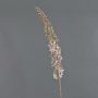 Velvety UCHANA steppe candle, beige-gold, 110cm, Ø7cm