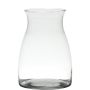 Glass flower vase MAISIE, clear, 8"/20cm, Ø5.5"/14cm