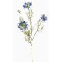 Artificial black cumin branch JENNIE, blue, 70cm