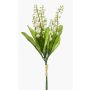 Decorative bunch of lily of the valley LEGOL, white, 35cm