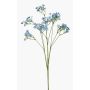 Artificial gypsophila LITAGO, blue, 70cm, Ø1.5cm