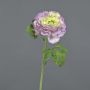 Artificial ranunculus KRISTY, lilac-cream, 60cm, Ø10cm