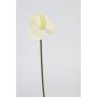 Artificial Anthurium FELISA, cream, 20"/50cm, 2.8"x3.5"/7x9cm