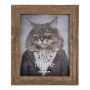 ESKIL wooden picture frame, printed, brown, 25 x 20 x 2 cm