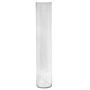 SANSA OCEAN cylindrical glass floor vase, clear, 80 cm, Ø 14.9 cm