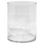 Cylindrical glass vase SANSA OCEAN, clear, 14"/35cm, Ø10"/25cm