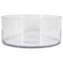 VERA OCEAN glass fruit bowl, clear, 13cm, Ø30cm