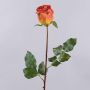 Artificial rose OPHELIE, orange-yellow, 85 cm, Ø7 cm