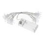 CASSATA string of lights with 10 LED snowflakes, battery-powered, 90cm
