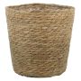 Wicker plant pot FERMINA, brown, 5.1"/13cm, Ø4.3"/11cm