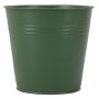 BRETAL zinc bucket, matt green, 12.5 cm, Ø 13 cm