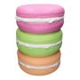 Side table MOLANI in macaron design, heather-apple green-peach, 18"/46.5cm, Ø13"/33.5cm