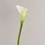 Fake flower Calla SUSANA, white, 28"/70cm, 3.1"x4.7"/8x12cm