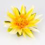 Decorative lotus blossom SABIRA, floating, yellow, 2.8"/7cm, Ø 8"/21cm
