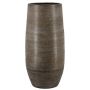 Large VINKAS ceramic vase with a marbled finish, white, 28"/70cm, Ø13"/32cm