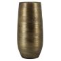 Large VINKAS ceramic vase with marbling, gold, 28"/70cm, Ø13"/32cm