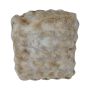 Teddy stool SVAVA, bubble design, beige-brown, 40x40x45cm