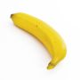Plastic banana TIANNA, yellow, 6.7"/17cm, Ø 1.4"/3,5cm