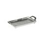 GORM serving tray with handles, aluminium, silver, 21 x 11 cm
