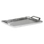 Serving tray GORM with handles, silver, aluminium, 16"x11"/40x27cm