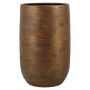 RODYN ceramic vase with grooves, colour gradient, gold, 50cm, Ø32cm