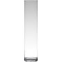 Flower vase SANYA EARTH, cylinder/round, clear, 20"/50cm, Ø3.5"/9cm