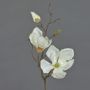 Artificial flower magnolia MALBINE, cream, 20"/50cm, Ø 2.4"-4"/6-10cm