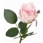 Artificial flower rose VRONI, pink, 12"/30cm, Ø 2.4"/6cm