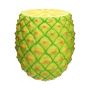 Storage table MOLANI in pineapple shape, yellow-green-orange-white, 17"/43cm, Ø16"/41cm