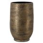 YELAN ceramic vase with marbling, brown-gold, 50cm, Ø32cm