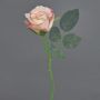 Artificial rose ELLI, pink, 12"/30cm, Ø 2.4"/6cm