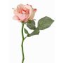 Artificial rose ELLI, pink, 12"/30cm, Ø2.6"/6.5cm