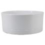 Plant tray LUXAM, ceramic, white, 4.1"/10.5cm, Ø9"/22.5cm