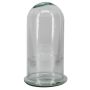 FRANKHILDE glass dome with saucer, recycled, transparent, 27 cm, Ø 15.1 cm