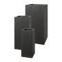 Square planter KIRIMA, 3 pieces, fibreglass, anthracite, 8"x8"x20"/20x20x50cm, 10"x10"x24"/26x26x60cm, 13"x13"x28"/33x33x70cm