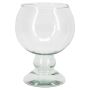 Large NELMAR cognac glass on a stem, recycled, transparent, 7.5"/19cm, Ø5.5"/14cm