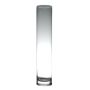 Cylindrical glass vase SANSA EARTH, clear, 12"/30cm, Ø2.4"/6cm