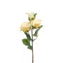 FREYDE artificial rose branch, cream, 45cm, Ø4–5cm