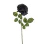 BRUNETTE artificial rose, black, 70 cm, Ø 11 cm